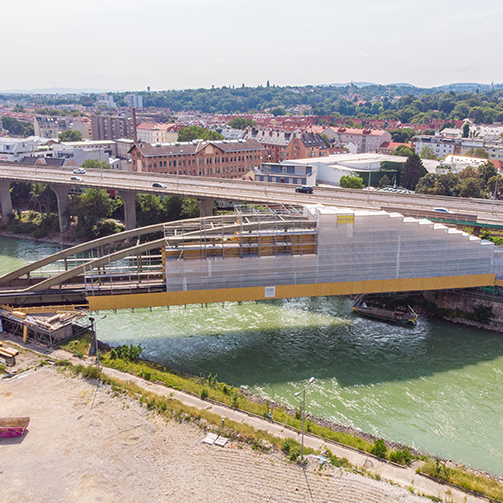Donaukanalbrücke Brigittenauer Sporn Restaurierungsarbeiten